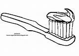 Mewarnai Gigi Sketsa Sikat Dapur Anak Peralatan Menggosok sketch template