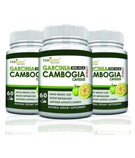farganic garcinia cambogia extract capsule with hca for weight loss