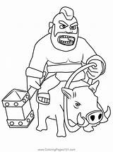 Clash Hog Clans sketch template