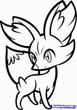 Fennekin Pokemon Coloring Pages Getcolorings sketch template