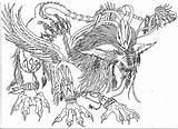 Manticore Lineart Designlooter sketch template