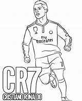 Coloring Ronaldo Cr7 Cristiano Football Player Topcoloringpages Print sketch template
