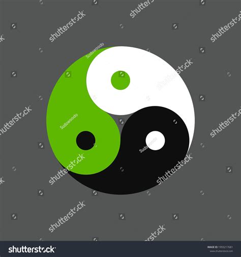 triple yin  symbol  colors stock vector royalty