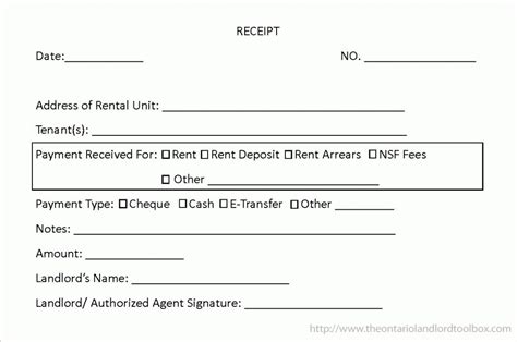 explore  printable landlord rent receipt template   landlord