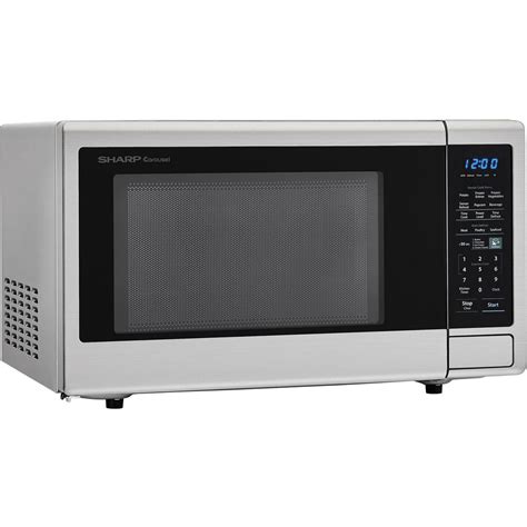 sharp carousel  cu ft countertop microwave  stainless steel wit mrorganic store