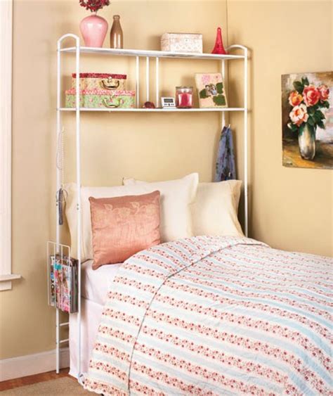 new over the bed storage dorm room space saver metal unit w shelves