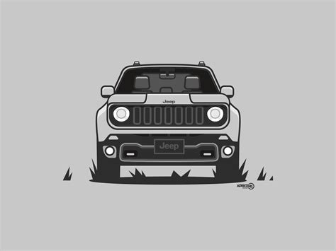 jeep renegade  justin cate  dribbble