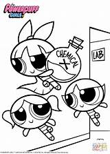 Coloring Powerpuff Girls Pages Chemical Drawing sketch template