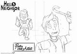 Hello Neighbor Coloring Pages Wip Printable Color Kids sketch template