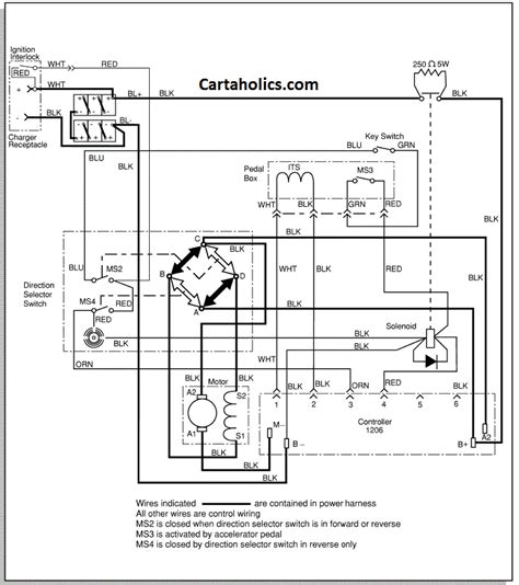 ezgo txt wiring diagram electric series cartaholics golf cart forum