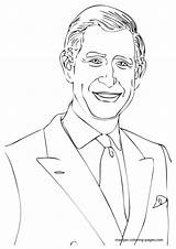 Coloring Pages Family Royal Prince Charles Wales British Colouring Browser Window Print Popular sketch template