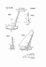 Patents Putter Golf sketch template