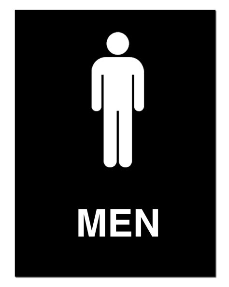 The Man Toilet Sign Clipart Best