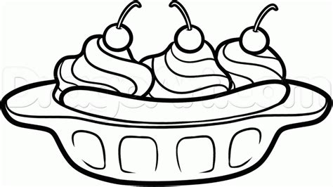 ice cream sundae cartoon ice cream coloring pages food coloring