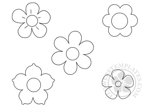 small flowers template coloring page flowers templates