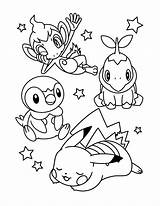 Coloring Pages Pearl Pokemon Diamond sketch template