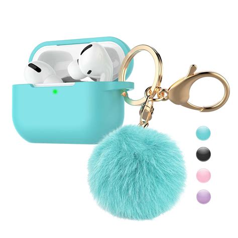 airpods pro case silicone airpods  gen case fur ball njjex cute airpods silicon case