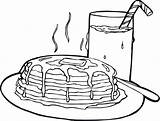 Pancakes Pancake Getcolorings Realistic Waffle Scribblefun Peppa sketch template
