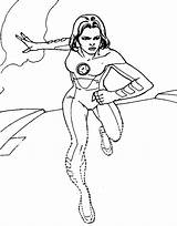 Invisible Woman Coloring Drawings Fantastic sketch template