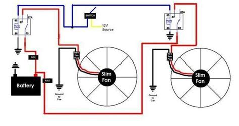 dual fan relay wiring illustration katherine