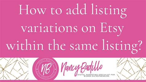 include listing variations  etsy    listing etsy