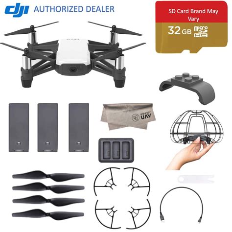 dji tello quadcopter drone boost combo  hd camera  vr   batteries  propellers