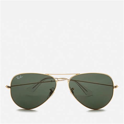 ray ban aviator large metal sunglasses 58mm in green lyst
