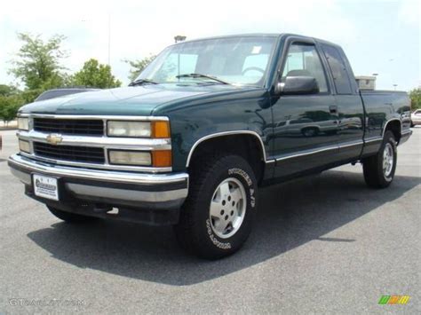 emerald green metallic chevrolet ck  silverado  extended cab