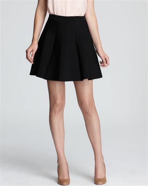 lyst parker skirt zoey pleated in black