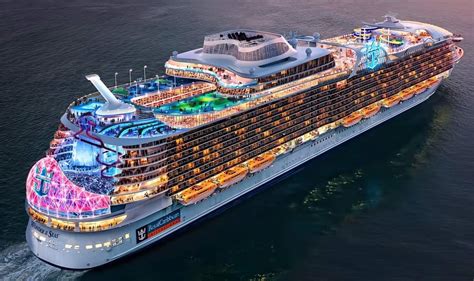 seas worlds largest cruise ship joins fleet  royal