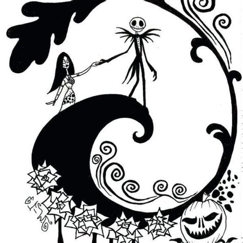 fresh jack skellington coloring pages  printable coloring pages