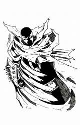 Spawn Lineart sketch template