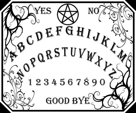 ouija board  colouring pages