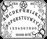 Ouija Board Pages Template Print Colouring sketch template