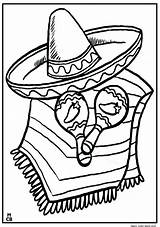 Fiesta Coloring Pages Mexico Mexican Drawing Hat Printable Getcolorings Getdrawings Color sketch template