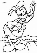 Duck Donald Hello Coloring Saying Color Pages Hellokids Print Disney Kids sketch template