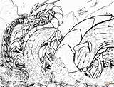 Kaiju sketch template