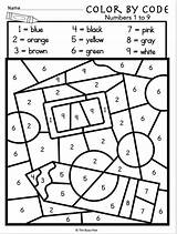 Color Math Kindergarten Worksheet Code Worksheets Numbers Madebyteachers Grade Number School Back Preschool Addition 1st Choose Board Tumblr sketch template