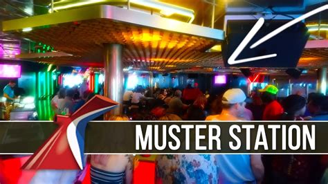 find  muster station   carnival cruise travel pro tip