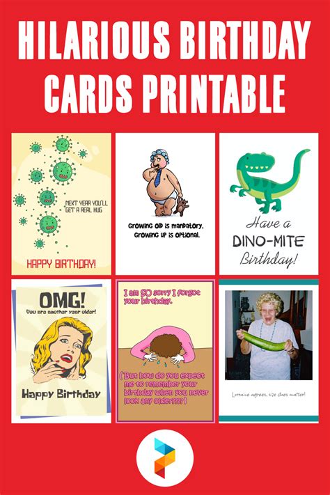 hilarious birthday cards printable     printablee
