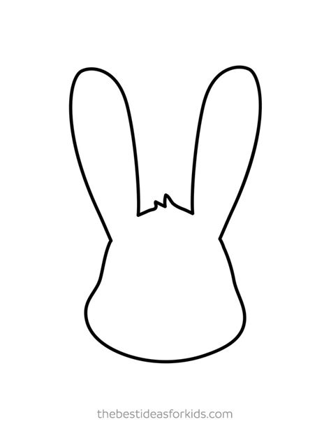 easter bunny template   ideas  kids easter bunny template