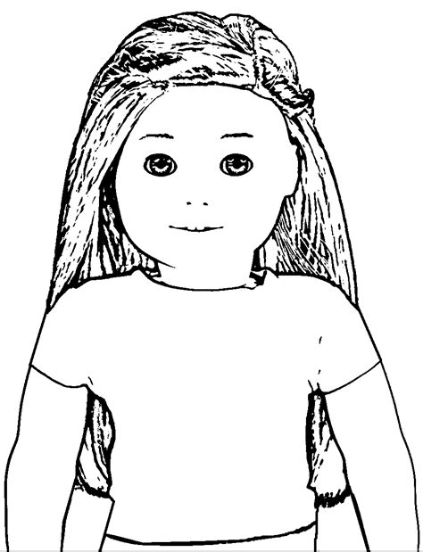 american girl doll coloring page  wecoloringpage coloring home