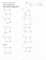 Angles Quadrilaterals Kuta Software Worksheet sketch template