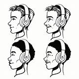 Headphones Coloring Men Getcolorings Printable Pages Getdrawings sketch template