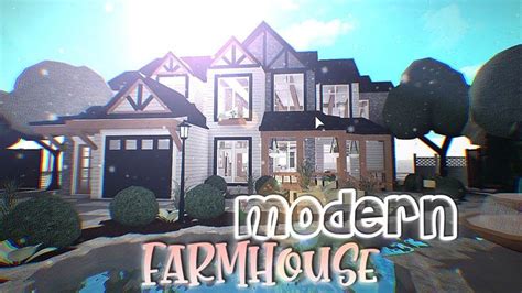 roblox bloxburg modern luxury farmhouse house build youtube farmhouse house house