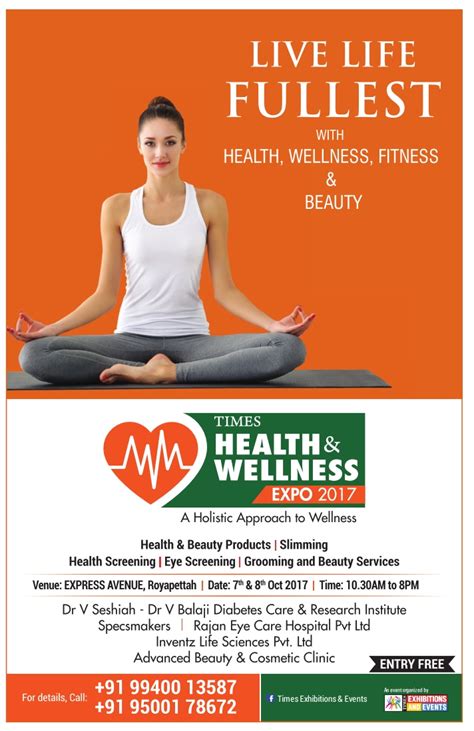 time health  wellness expo   life fullest  health wellness fitness  beauty ad