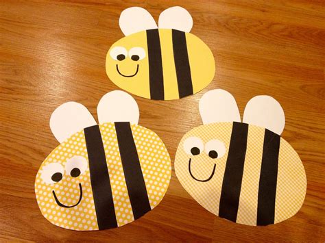 printable bee craft template