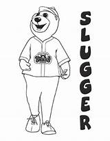 Coloring Pages Smokies Tennessee Slugger sketch template