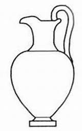Greek Pottery Ancient Vase Template Drawing Roman Greece Oinochoe Ceramic Designs Bing Simple Jugs Shape Outline Templates Wine Pitcher Shapes sketch template