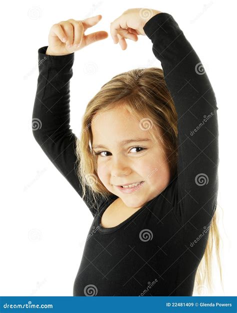 happy young dancer stock image image  black arched
